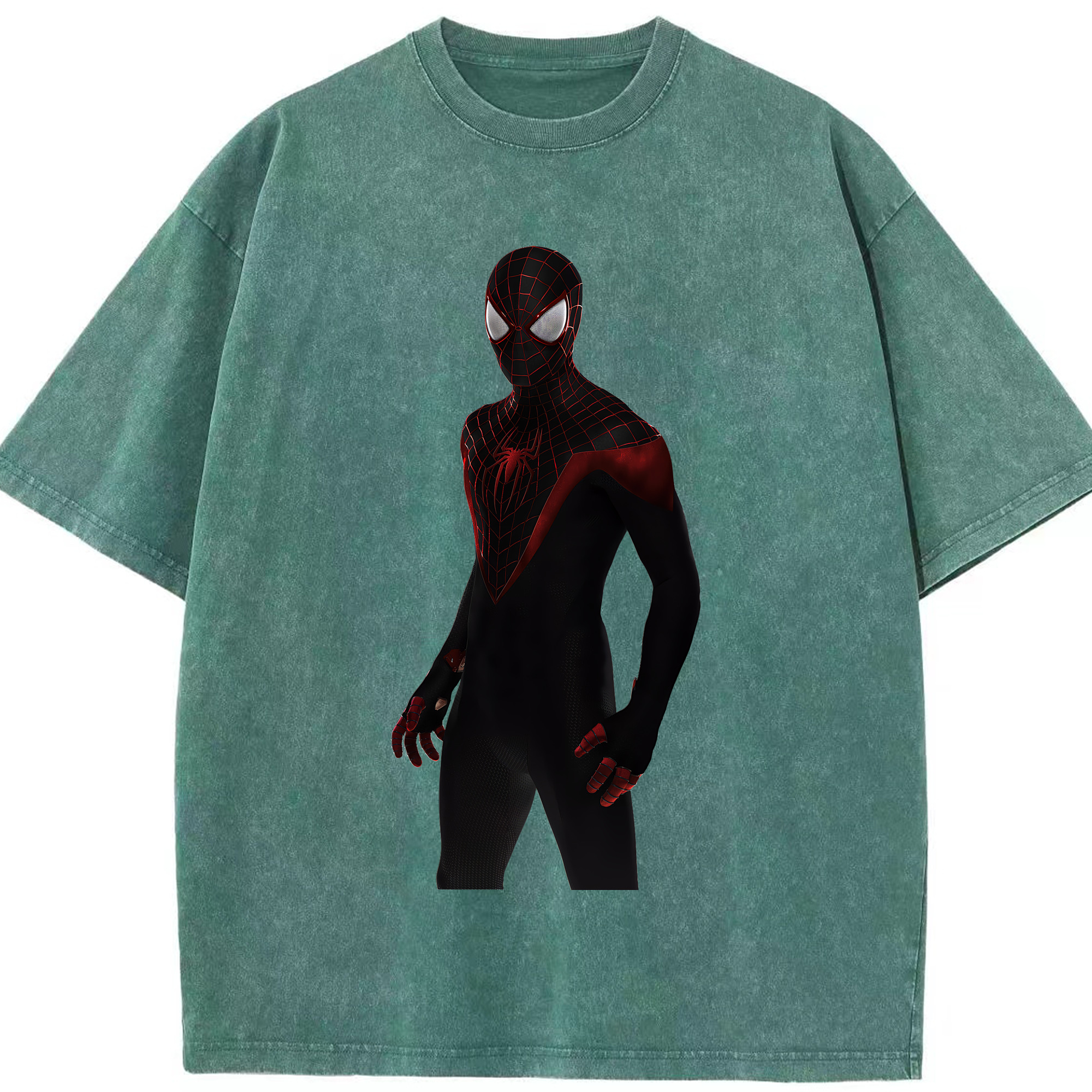 （画像用） Spider Man スパイダーマン 綿100% ヴィンテージ風 半袖Tシャツ（フロントプリント）